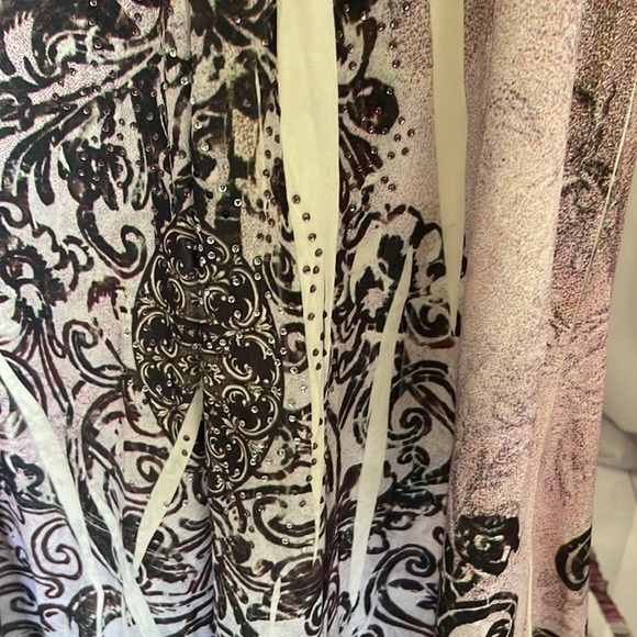 CHRISTINALOVE Halter Paisley With Embellishment Dress. Size XL. P3/A2130 - Picture 3 of 6